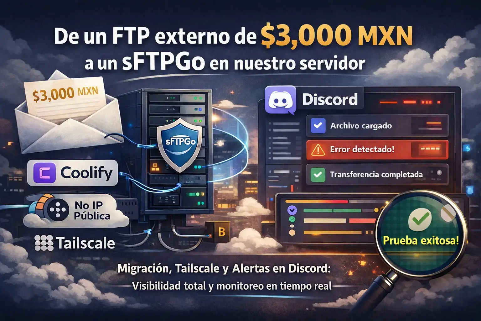 Servidor FTP propio con sFTPGo y Coolify: la alternativa gratuita a ...