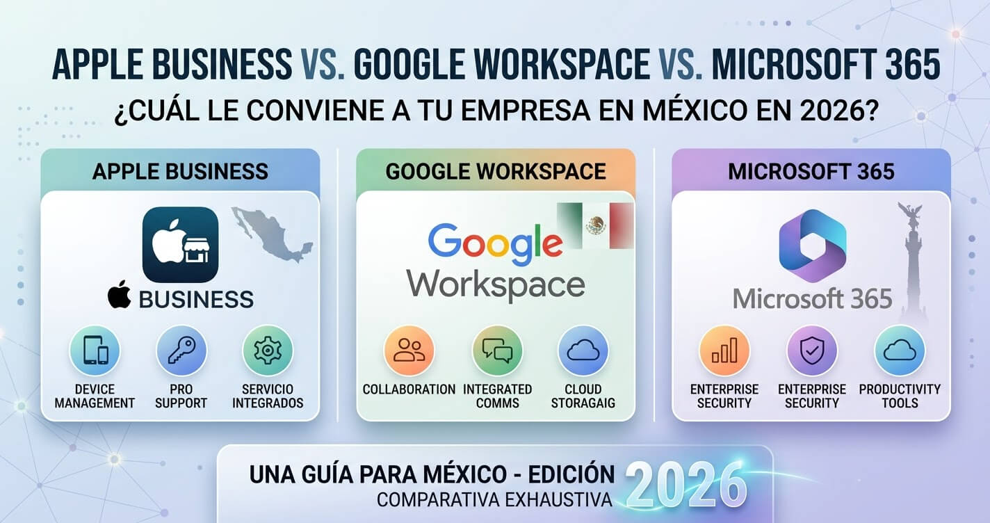Apple Business vs Google Workspace vs Microsoft 365: cuál le conviene a ...