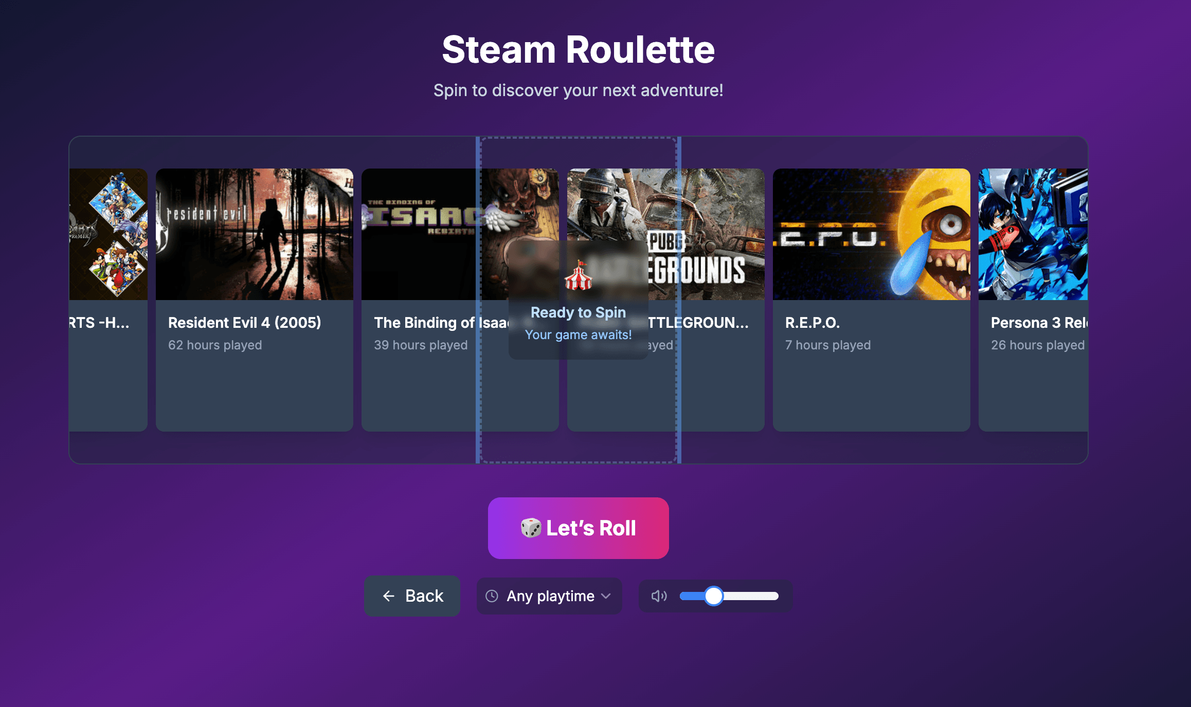 Steam Roulette